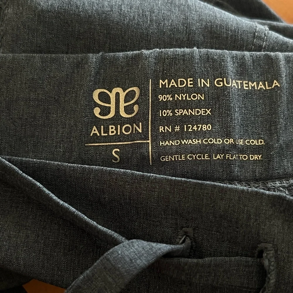 Albion fit Jetsetter Zip Ankle Joggers Dark chambray blue small - Picture 10 of 10